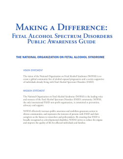 Making a Difference - National Organization on Fetal Alcohol