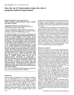 Does the use of contraception reduce the risk of pregnancy