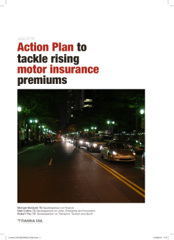 Action Plan to tackle rising motor insurance premiums