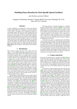 Mon.P2b.04 Modeling Pause-Duration for Style
