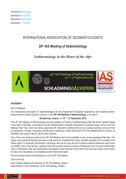IMS-2012 - 29th IAS Meeting of Sedimentology