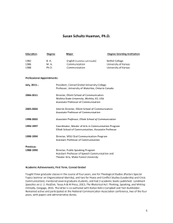 curriculum vitae - Eastern Mennonite University