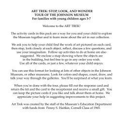 Art Trek Activity - Ithaca`s Discovery Trail