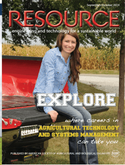 Explore Careers in Agricultural Technology and Systems
