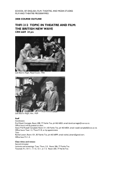 thfi 312 topic in theatre and film: the british new wave