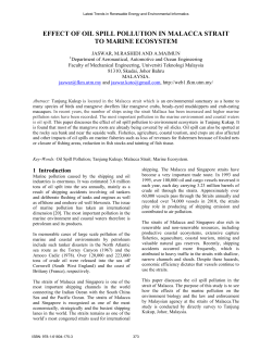 effect of oil spill pollution in malacca strait to marine