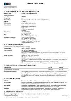 safety data sheet