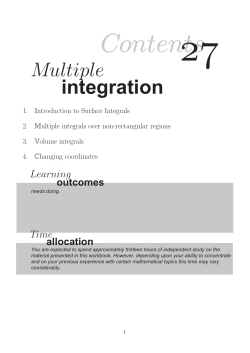 Introduction to surface integrals