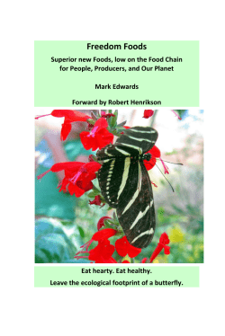 Freedom Foods - International Algae Competition