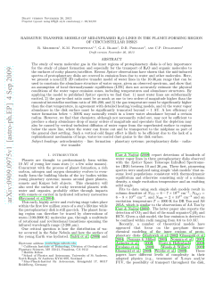 Radiative transfer models of mid-infrared H2O lines in the Planet
