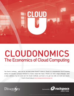 The Economics of Cloud Computing