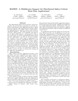 HADES : A Middleware Support for Distributed