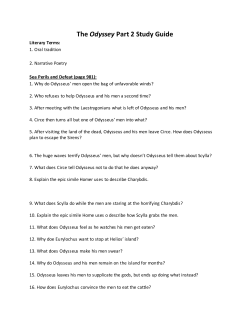 The Odyssey Part 2 Study Guide