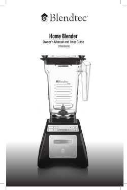 Home Blender - Blendtec Blender