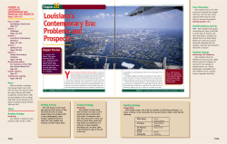 Louisiana`s Contemporary Era