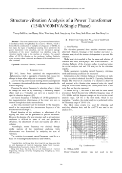 Structure-vibration Analysis of a Power Transformer (154kV/60MVA