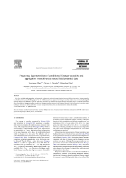 Frequency decomposition of conditional Granger