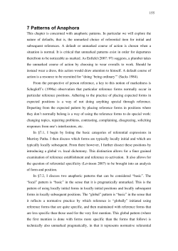 7 Patterns of Anaphora