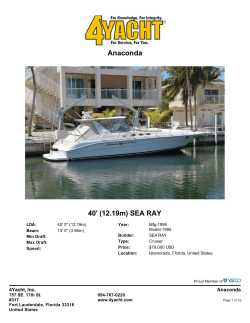 Anaconda 40`  SEA RAY