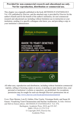 Chapter 21 - Visualizing Yeast Chromosomes and Nuclear