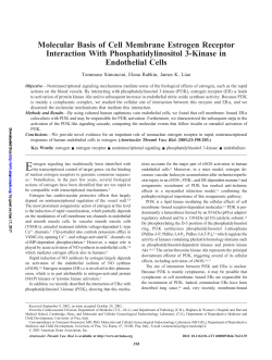 Molecular Basis of Cell Membrane Estrogen Receptor Interaction