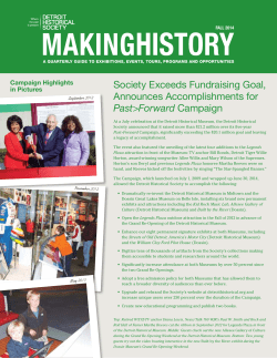 2014 - Detroit Historical Society
