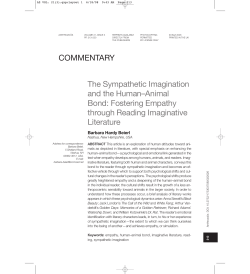 COMMENTARY The Sympathetic Imagination and the Human