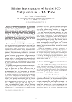 Decimal multiplication