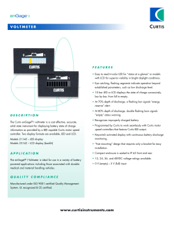enGage&reg; I Voltmeter - Curtis Instruments