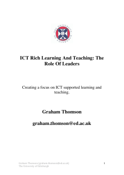 ICT Rich Learning And Teaching