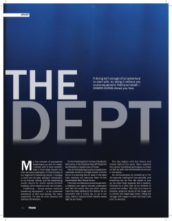 Free Diving - The Dept