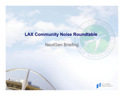 NextGen Presentation - Los Angeles World Airports