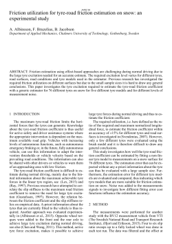 Friction utilization for tyre-road friction estimation on snow: an
