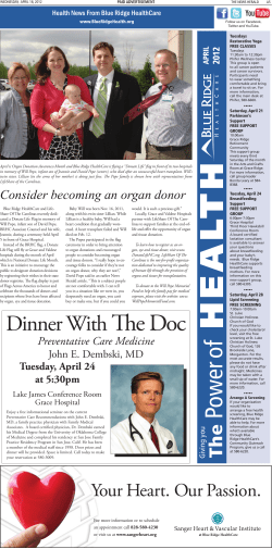 Consider becoming an organ donor - Carolinas HealthCare System