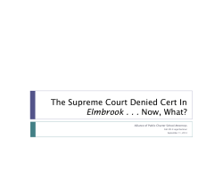 The Supreme Court Denied Cert In Elmbrook . . . Now, What?
