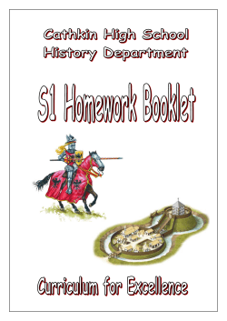 S1 Homework Booklet - Cathkin High School