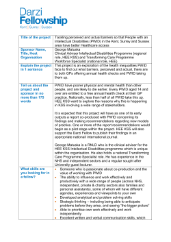 Tackling perceived and actual barriers so that People