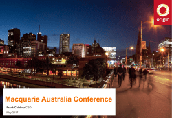 Macquarie Australia Conference