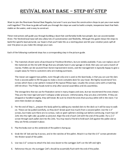 Revival Boat Base &ndash; step-By-step