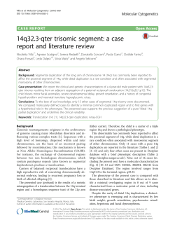 14q32.3-qter trisomic segment: a case report and literature review