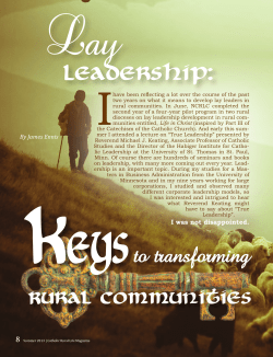 Rural Communities - Catholic Rural Life