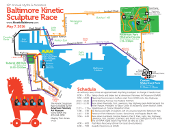 2016 Baltimore Kinetic Sculpture Race Spectator`s Guide