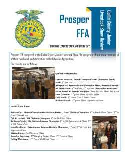 Prosper FFA - Prosper ISD