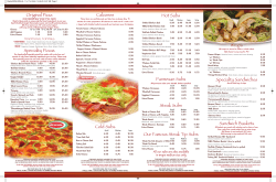 Menu - Stash`s Pizza
