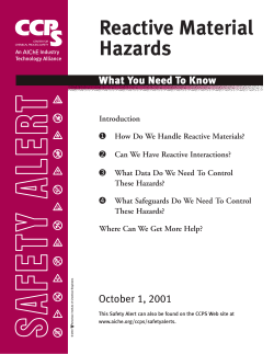 Reactive Material Hazards