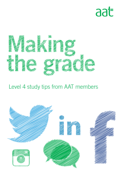 Level 4 study tips from AAT members