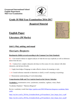 Grade 10 Mid Year Required Material