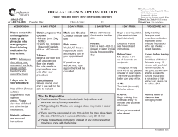 Prep Instructions with Miralax