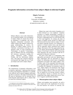 Proceedings of the... - Association for Computational Linguistics