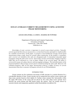 Long Range Ocean Current Measurements using Acoustic Phase